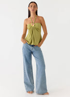 Aesha Low Rise Jeans - Light Denim