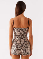 Apolina Sequin Cami Top - Chocolate