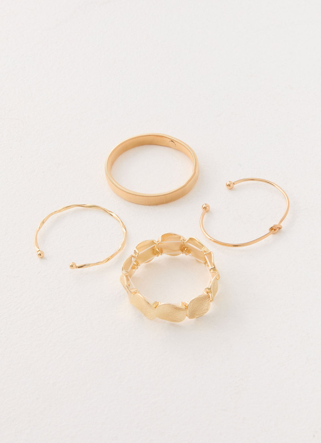 Blossom Stack Bracelets - Gold
