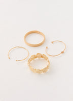 Blossom Stack Bracelets - Gold