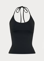 Chauncey Halter Top - Black