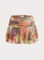 Cherry Bomb Mini Skort - Mystique Leopard