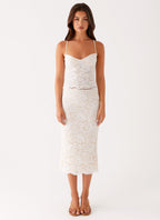 Crystal Clear Lace Top - Ivory