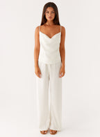 Deacon Low Rise Pants - Butter