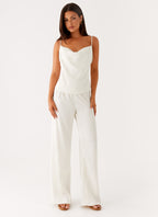 Deacon Low Rise Pants - Butter