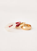 Downtown Darling Bracelets - Red/Gold