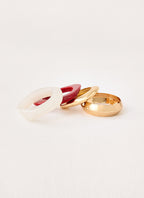 Downtown Darling Bracelets - Red/Gold