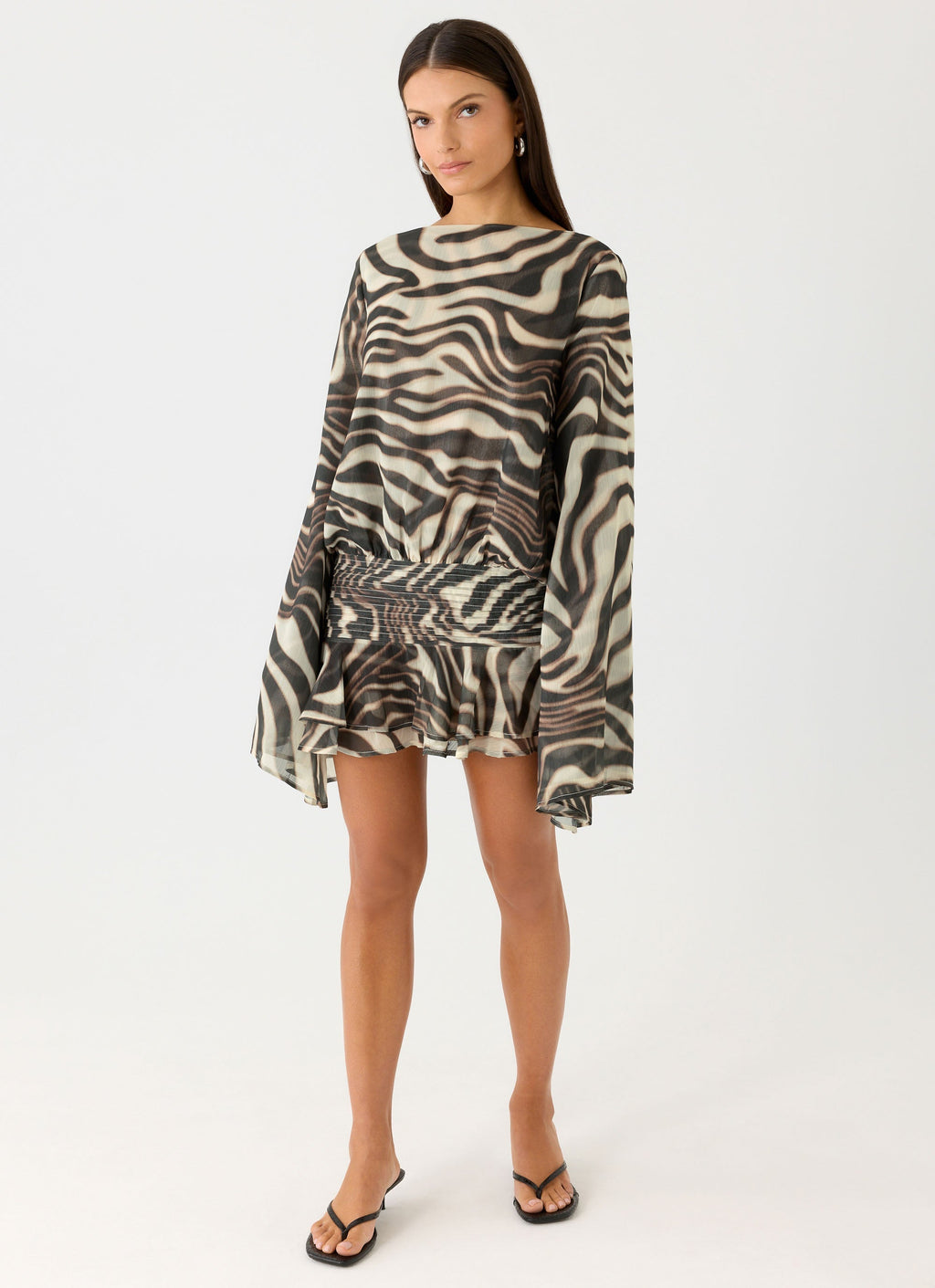Elisana Mini Dress - Zebra
