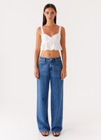 Elliana Cami Top - White