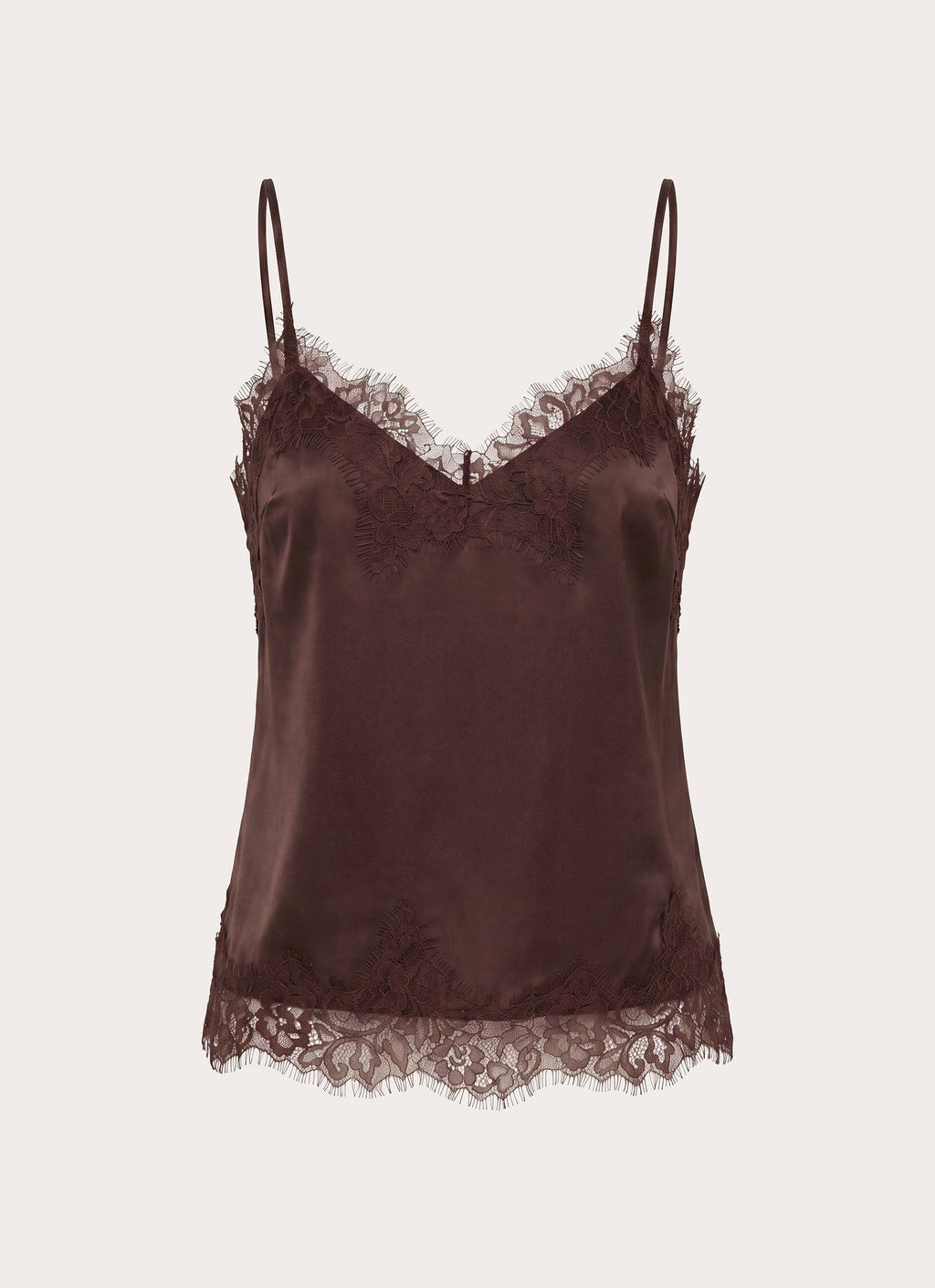 Ellora Cami Top - Chocolate