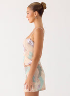 Elyna Beaded Top - Swirl Sequin