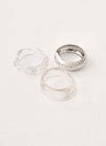 Golden Glass Bracelet - Silver
