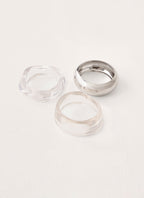 Golden Glass Bracelet - Silver