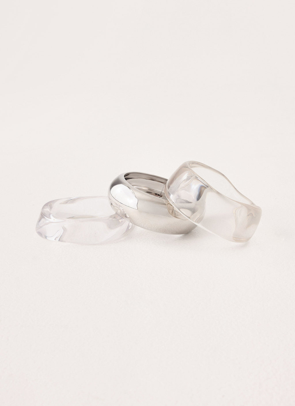 Golden Glass Bracelet - Silver