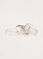 Golden Glass Bracelet - Silver