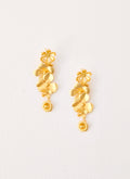 Golden Petal Earrings - Gold