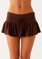 Landon Mini Skort - Chocolate