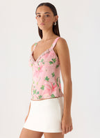Loop Cami Top - Blooming Spring
