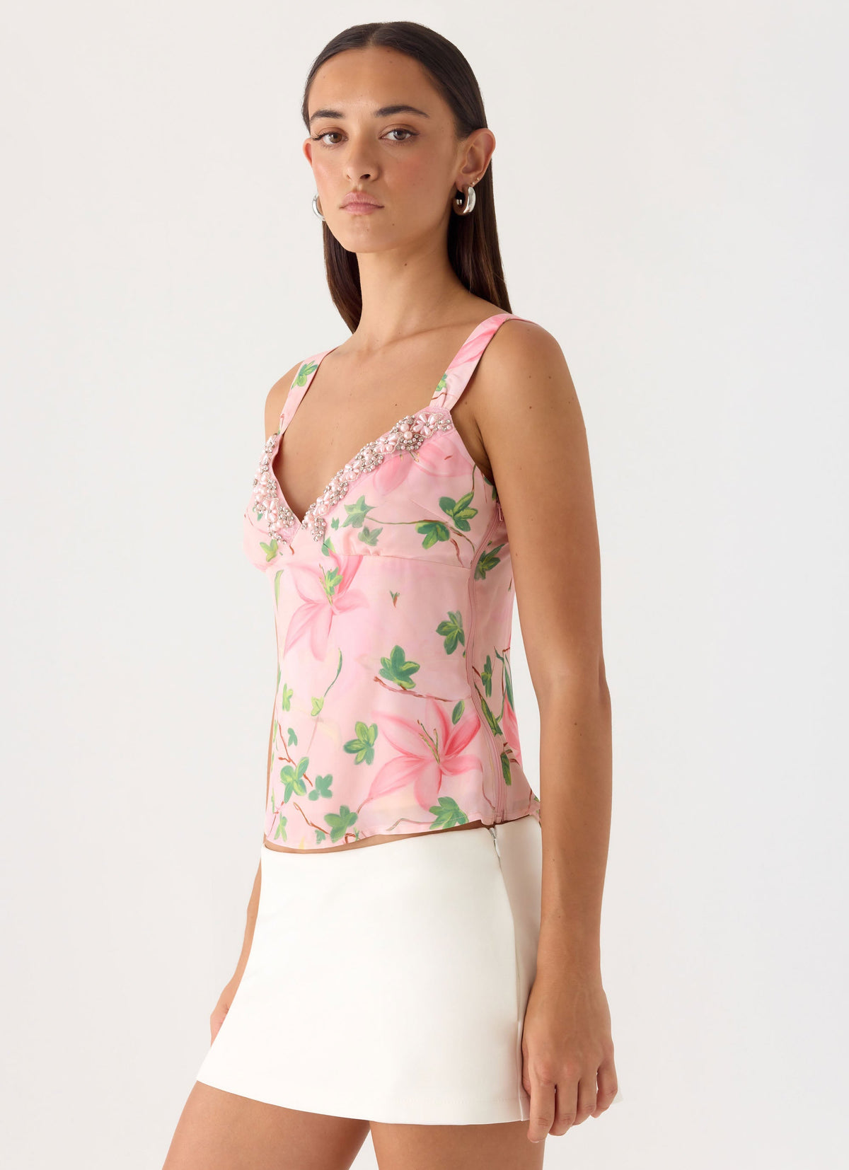 Loop Cami Top - Blooming Spring