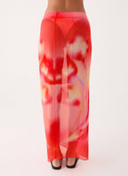 Low Tide Sarong Maxi Skirt - Sunburnt Petal