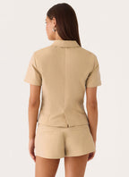 Minna Trench Top - Camel