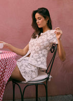 Nyxie Crochet Top - White