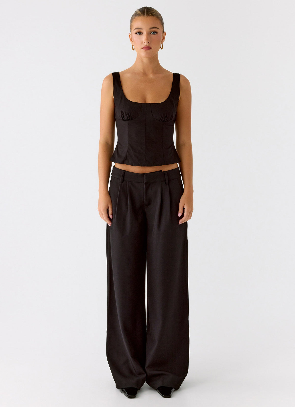 Samuel Low Rise Suiting Pants - Black