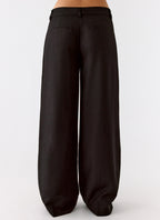 Samuel Low Rise Suiting Pants - Black