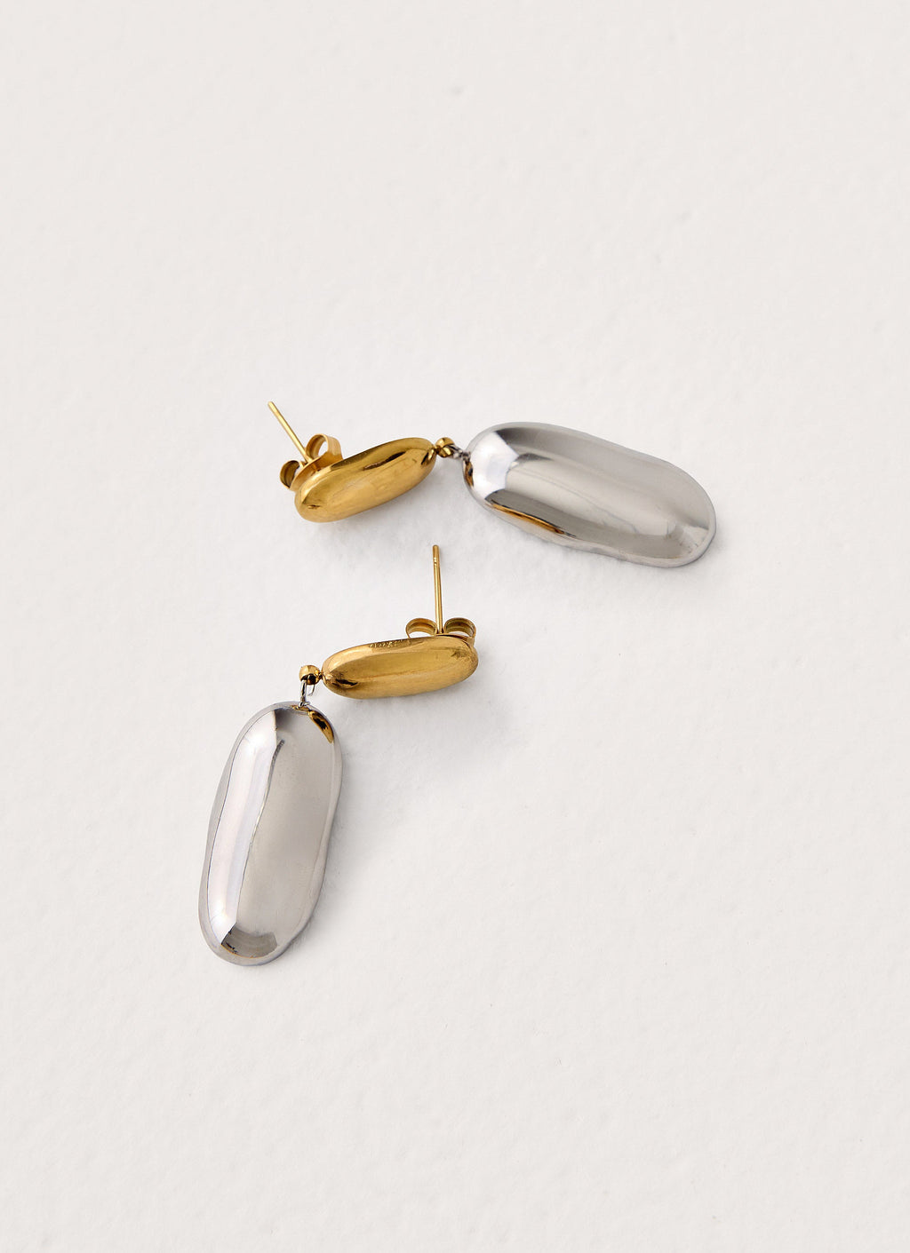 Second Nature Earrings - Gold/Silver Metal