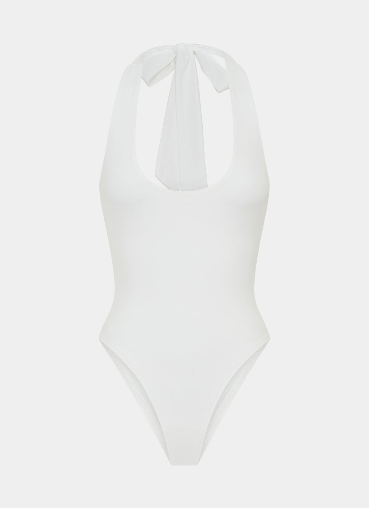 Set The Scene Halter Bodysuit - White