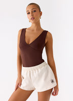 Signature Low Rise Sweatshorts - Cream