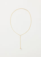 Silhouette Pearl Necklace - Gold