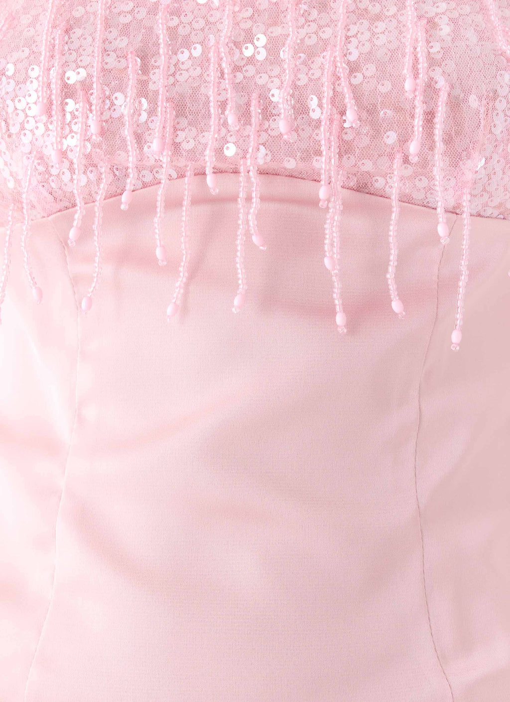Siren Beaded Sequin Top - Pink