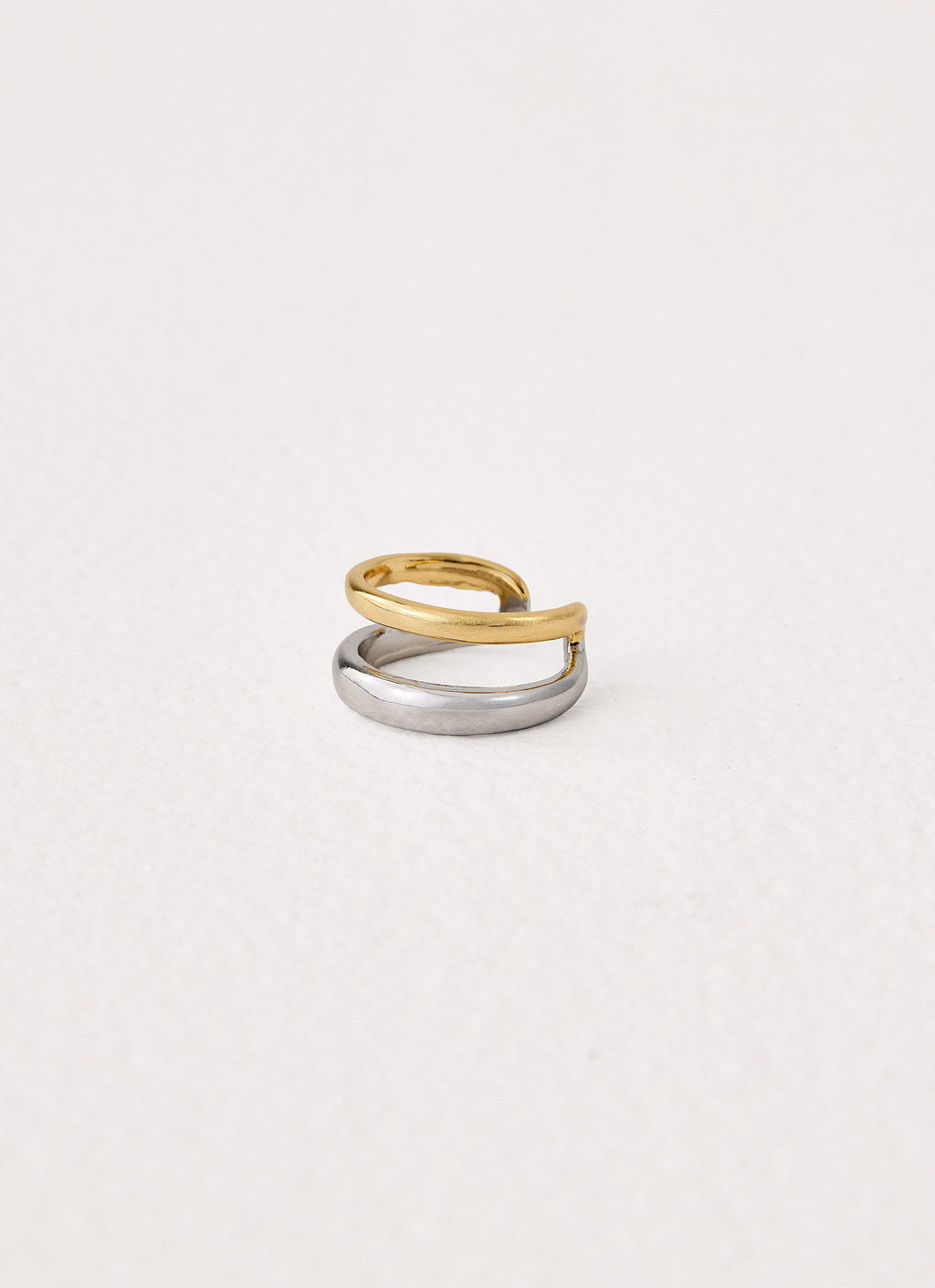 Sweet Contrast Ring - Gold/Silver Metal