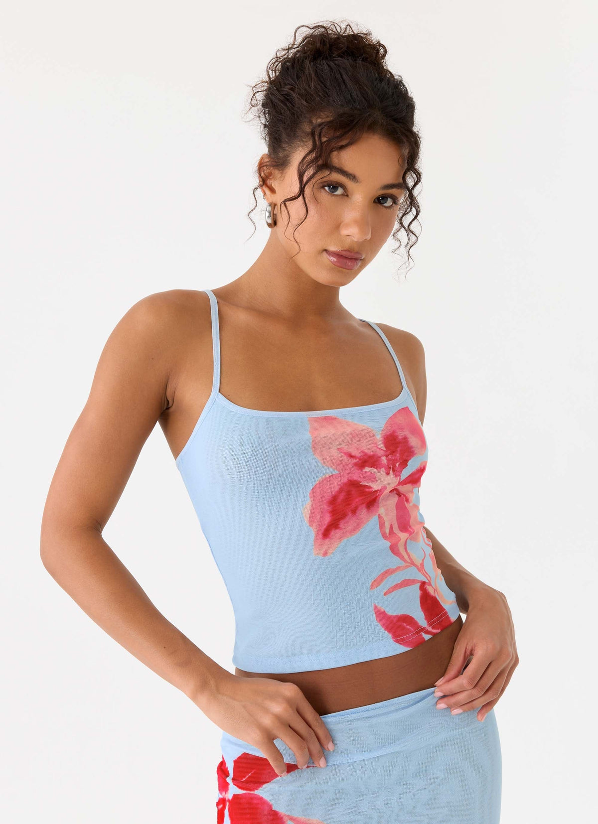 Tamia Cami Top - Blue Petal