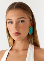 Tangerine Haze Earrings - Blue