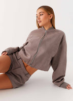 Thats Chill Bomber Jacket - Grey