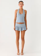 Vegas Nights Low Rise Skort - Blue