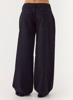 Waylon Low Rise Denim Jeans - Black
