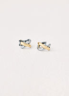 Yin & Yang Earrings - Silver /Gold