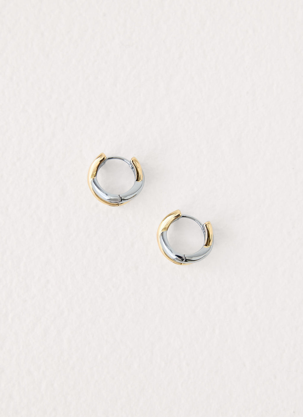 Yin & Yang Earrings - Silver /Gold