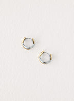 Yin & Yang Earrings - Silver /Gold